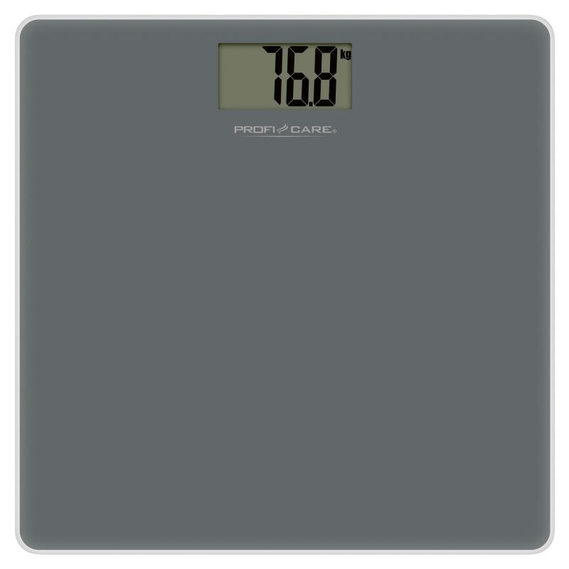 Pèse-personne électronique avec écran lcd proficaregris pc-pw3122-gris