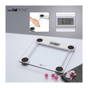 Pèse personne électronique en verre clatronic pw 3368