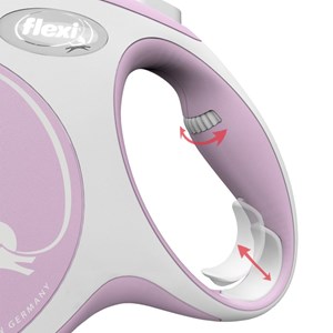 Laisse new comfort s tape 5 m rose flexi cf10t5-251-ro-20