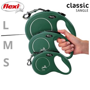 Laisse new classic l tape 5 m olive green flexi cl30t5-251-o-20