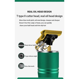 Tondeuse électrique professionnelle rechargeable vert herzberg hg04104-gre