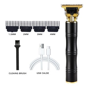 Tondeuse électrique professionnelle rechargeable noir herzberg hg04111-blk