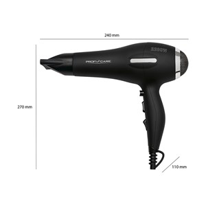 Sèche-cheveux professionnel 2200w proficare pc-ht 3017 noir