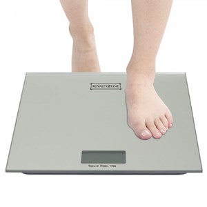 Pèse personne numérique avec batterie agenté royalty line rlps3-sil