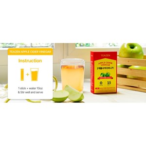 Pack mensuel vinaigre de cidre : 3 boites teazen tz-pacvrx3