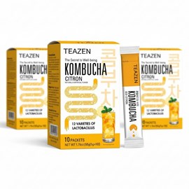 Pack mensuel kombucha citron yuzu : 3 boites teazen tz-pkoctnx3