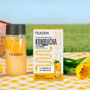 Pack mensuel kombucha citron yuzu : 3 boites teazen tz-pkoctnx3
