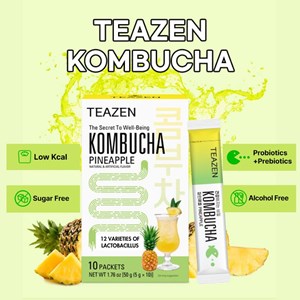 Pack mensuel kombucha ananas : 3 boites teazen tz-pkopiax3