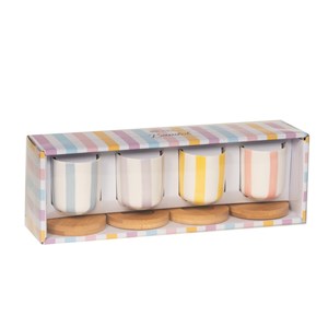 Coffret 4 tasses bandol 5,8 cm