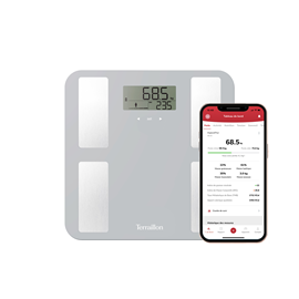 Balance connecté bluetooth smart connect gris