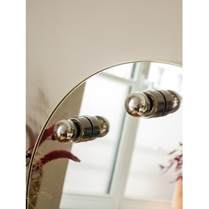 Miroir ivoire rond éclairé n°962