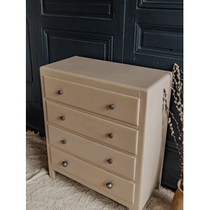 Olga, la commode beige en bois n°395