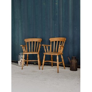 Paire de fauteuils en bois n°732