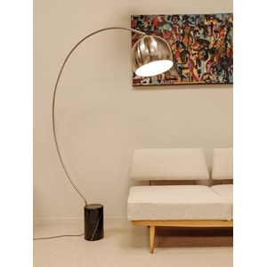 Grand lampadaire arc chromé n°337