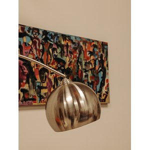 Grand lampadaire arc chromé n°337