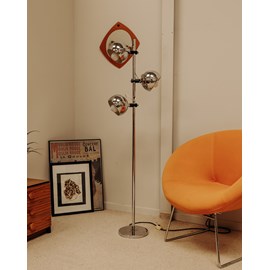 Lampadaire eye-ball chromé n°338