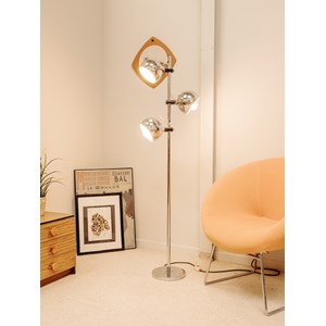 Lampadaire eye-ball chromé n°338