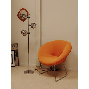 Lampadaire eye-ball chromé n°338