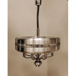 Grande suspension chromée space age n°233
