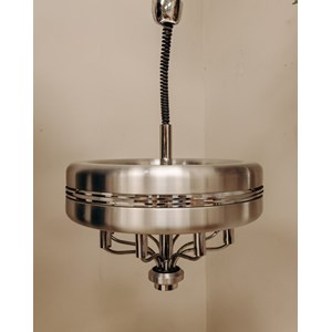 Grande suspension chromée space age n°233