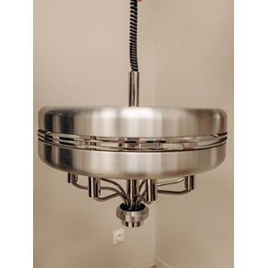 Grande suspension chromée space age n°233