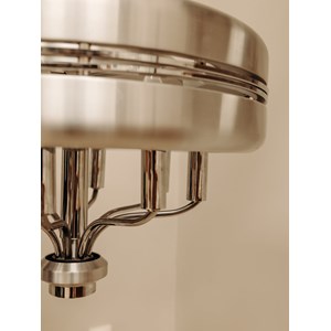 Grande suspension chromée space age n°233