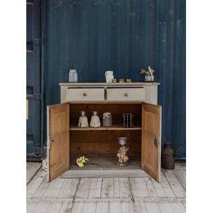 Buffet en bois patiné gris n°728