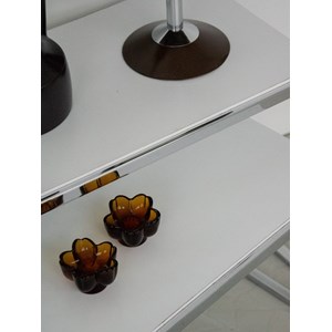 Duo de tables gigognes chromées n°143