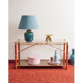 Console en verre et laiton n°831