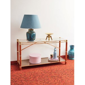 Console en verre et laiton n°831