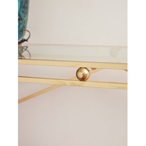 Console en verre et laiton n°831