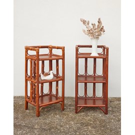 Paire d'étagères en rotin n°294