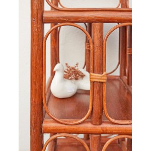 Paire d'étagères en rotin n°294