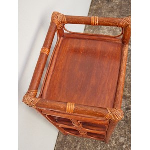 Paire d'étagères en rotin n°294