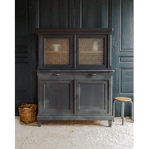 Buffet à deux corps en bois patiné n°723