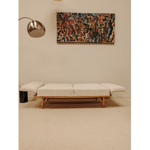 Banquette scandinave modulable en tissu n°129