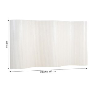 Paravent bambou hauteur 145 cm blanc