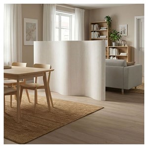 Paravent bambou hauteur 145 cm blanc