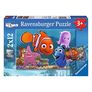 Puzzle 2x12 pcs nemo le petit fugueur
