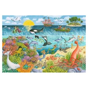 Puzzle 2x24 pcs pirates et sirenes
