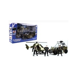Armee helico et auto - 3 soldats