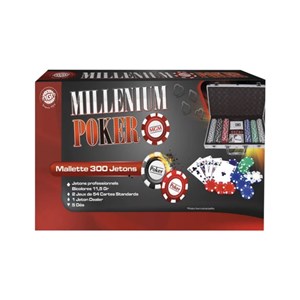 Millenium poker - malette 300 jetons