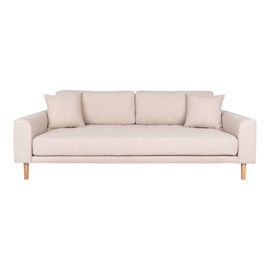Fred- canapé 3 places en tissu beige