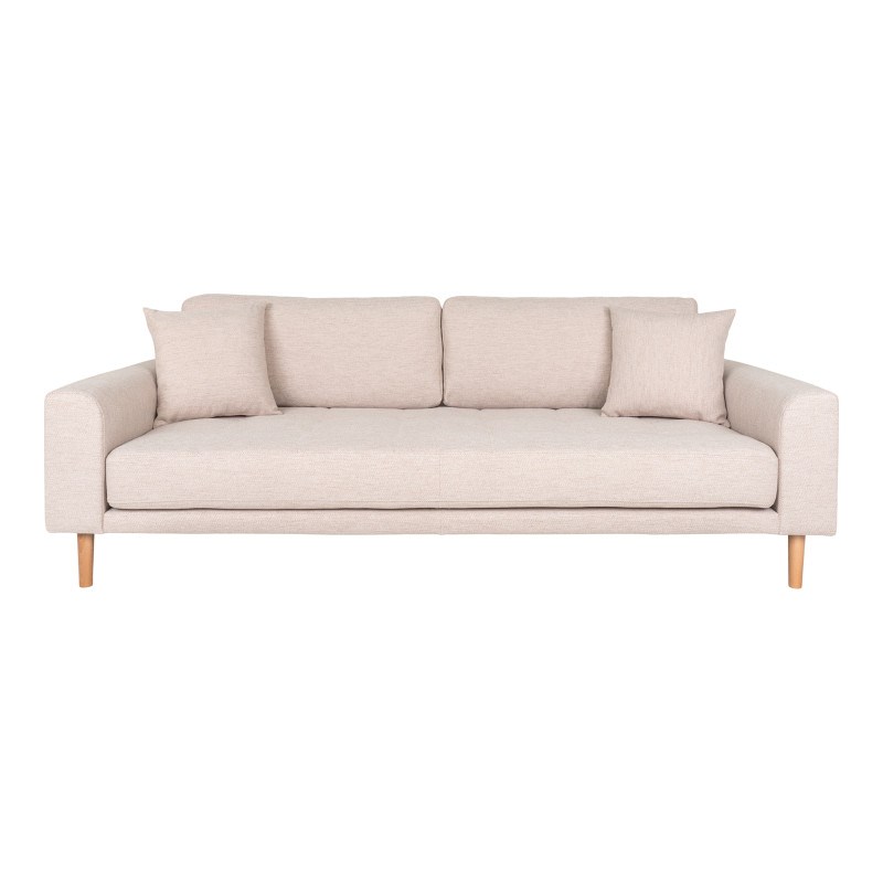Fred- canapé 3 places en tissu beige