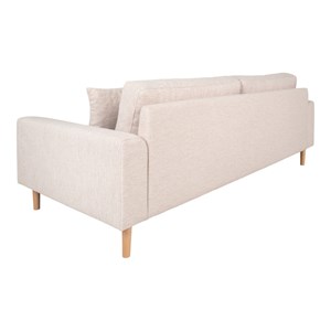 Fred- canapé 3 places en tissu beige