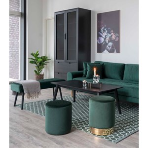 Fred- canapé 2,5 places en velours vert sapin