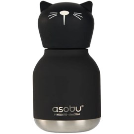 Mini gourde isotherme bestie chat noir (200 ml)