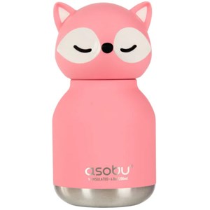 Mini gourde isotherme bestie renard rose (200 ml)