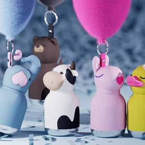 Mini gourde isotherme bestie vache (200 ml)