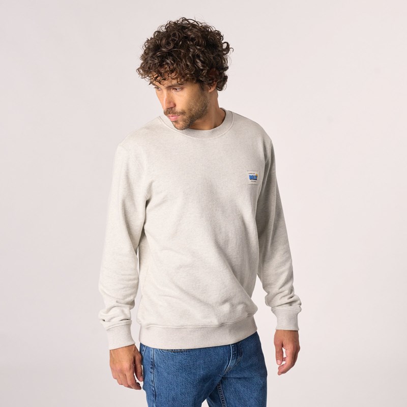 Billybelt - Sweat vintage en coton biologique gris clair